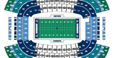 Cowboys stadium mapu