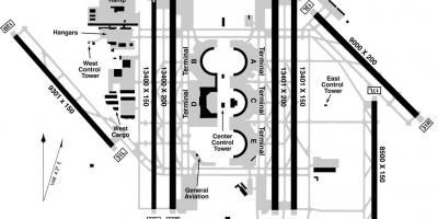 DFW airport terminal b mapu