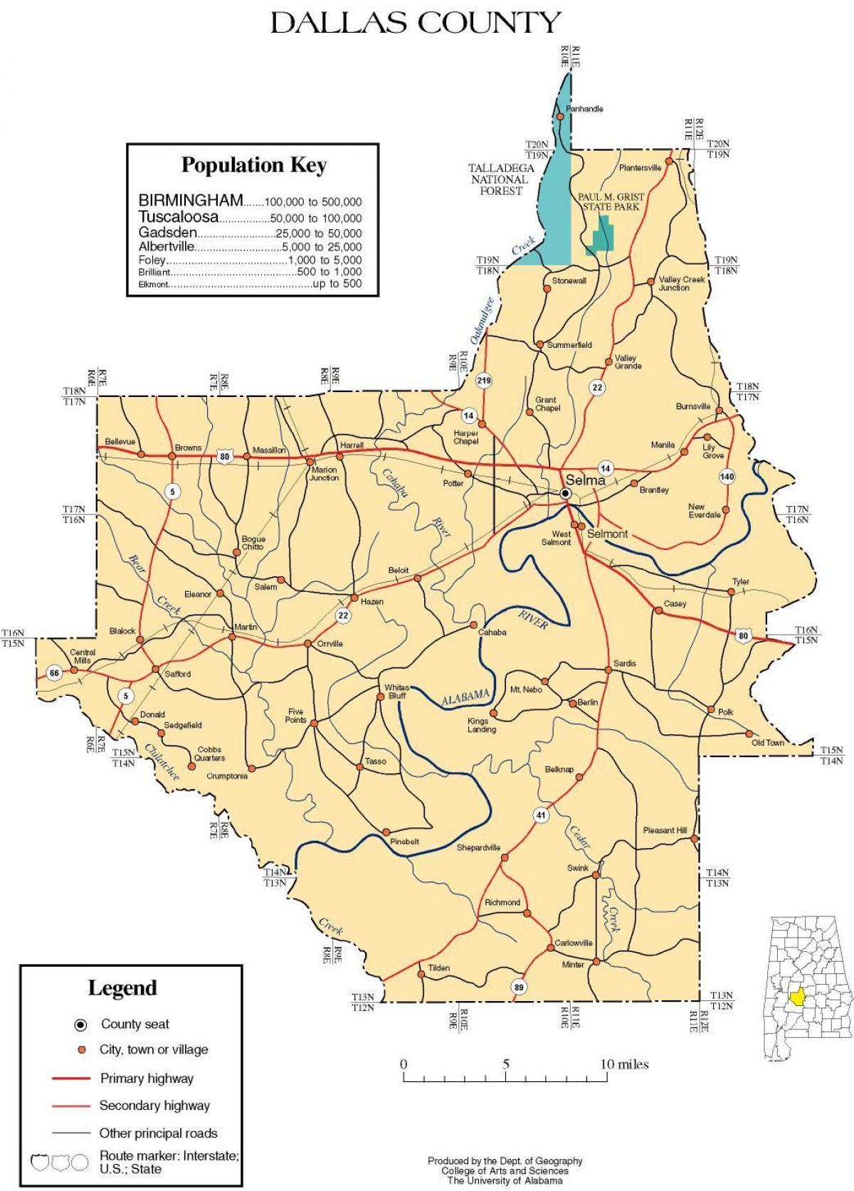 mapu Dallas county