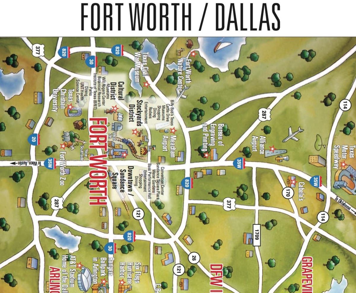mapu Dallas Fort Worth area