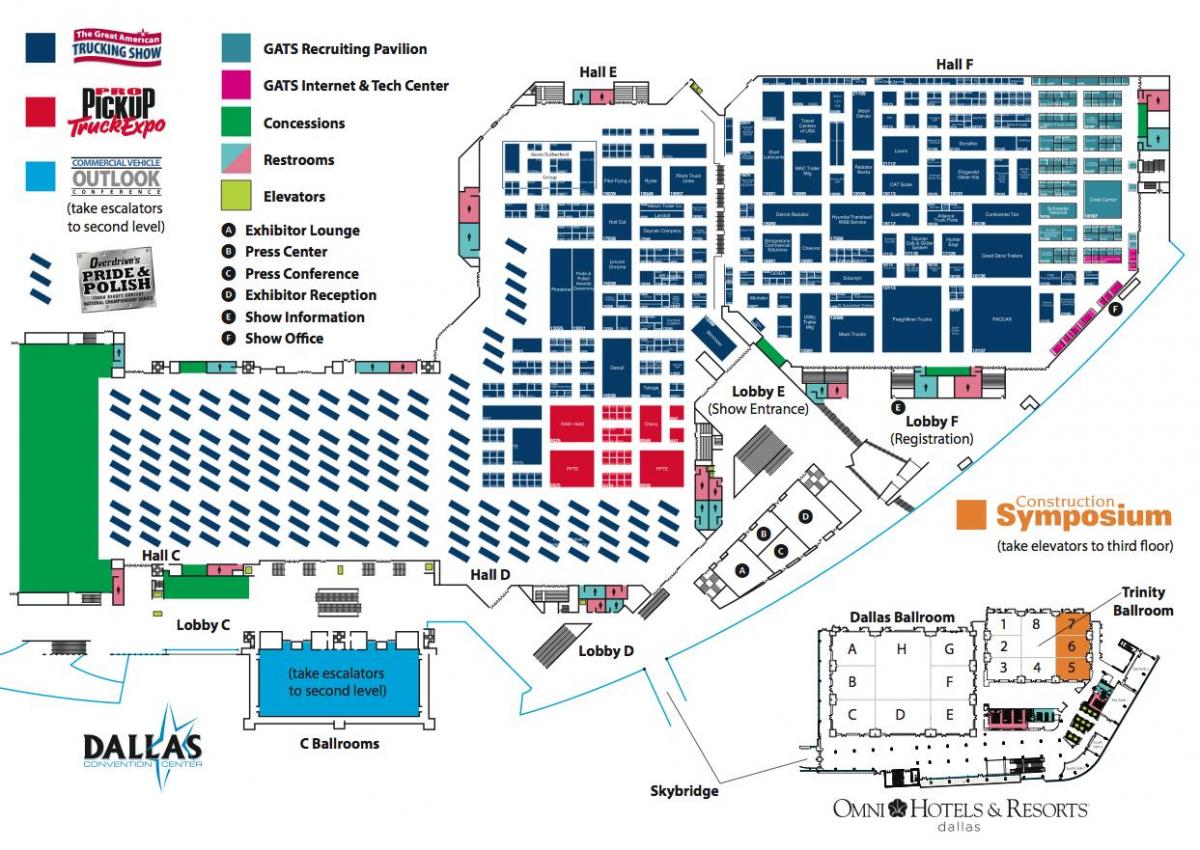 mapu Dallas kongresové centrum