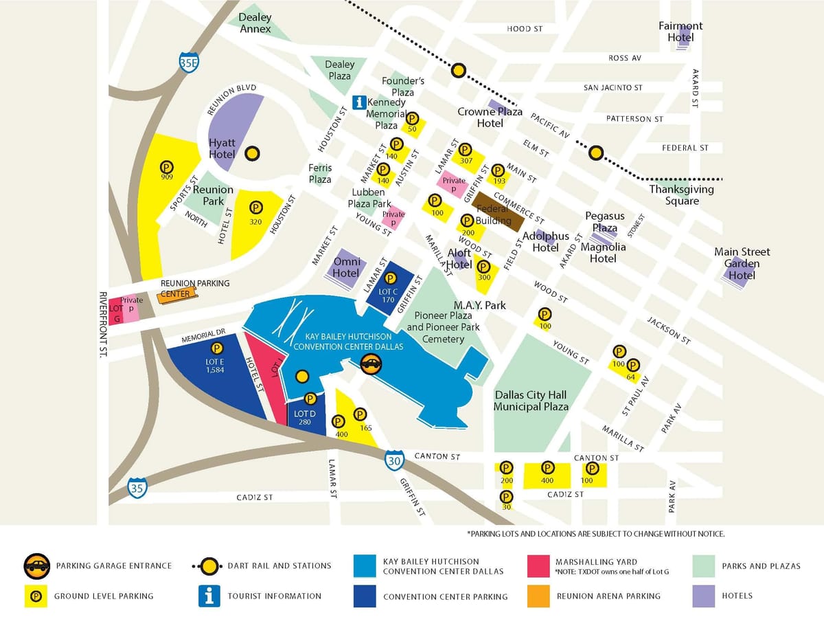 mapa zdravotníckych meste Dallas mapu