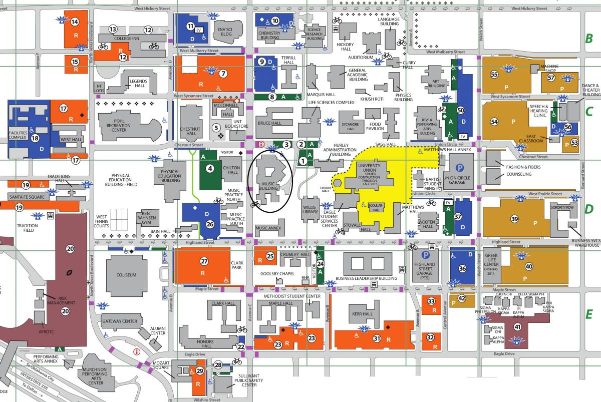 University of North Texas Dallas mapu