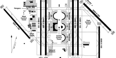 DFW airport terminal b mapu