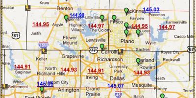 Dallas, Texas, psč mapu